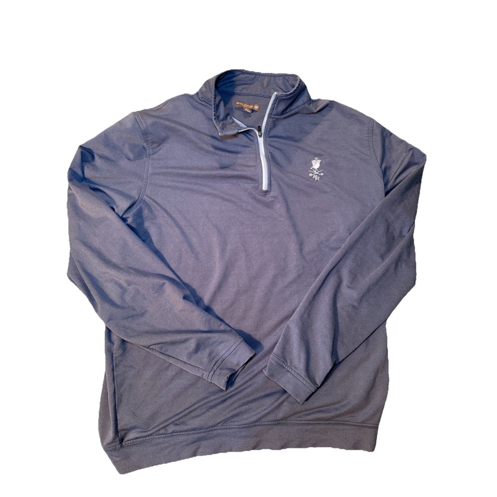 Peter Millar Crown Sport, Light Blue 1/4 zip pullover size L
